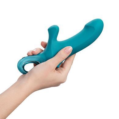 Пульсатор з вібрацією Fun Factory Bi Stronic Curve Aquamarine - фото