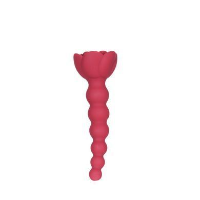 Анальний ланцюжок з трояндою та вібропулею Lux Active Champion Rose - фото