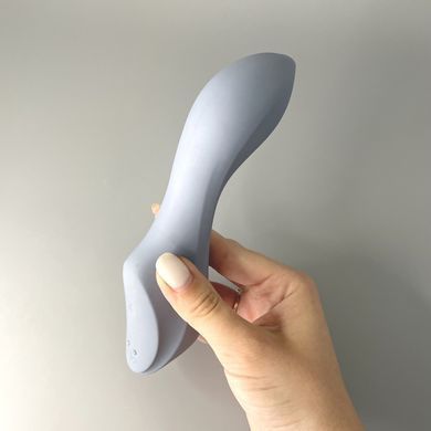 Satisfyer Curvy Trinity 3 &ndash; вакуумний вібратор BlueGrey - фото
