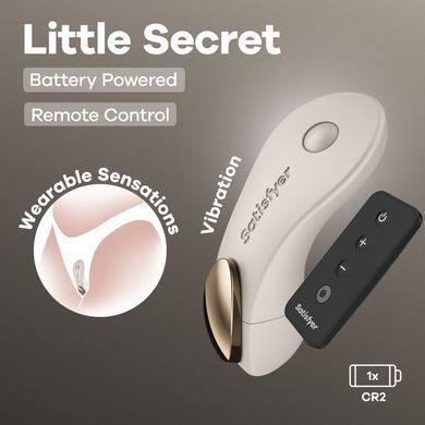 Satisfyer Little Secret вібратор у трусики на батарейках з пультом (м'яте паковання) - фото