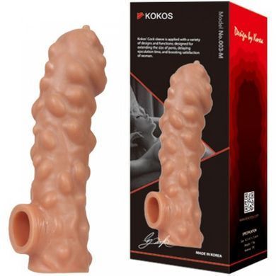 Насадка&nbsp;на член з отвором&nbsp;для&nbsp;мошонки&nbsp;Kokos Cock Sleeve CS&nbsp;003-M - фото