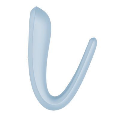 Satisfyer Partner Double Classic Light Blue - вібратор для пар блакитний - фото
