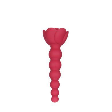 Анальний ланцюжок з трояндою та вібропулею Lux Active Champion Rose - фото
