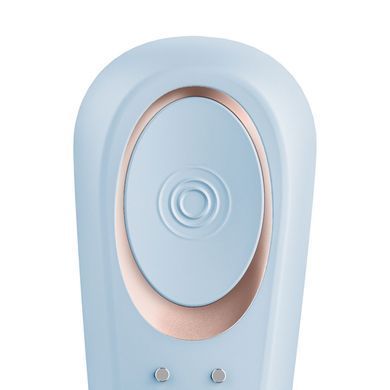 Satisfyer Partner Double Classic Light Blue - вібратор для пар блакитний - фото