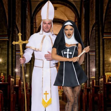 Еротичний костюм монахині Leg Avenue Naughty Nun XS