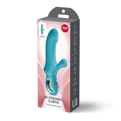 Пульсатор з вібрацією Fun Factory Bi Stronic Curve Aquamarine - фото