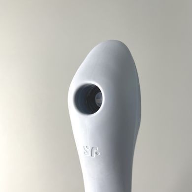 Satisfyer Curvy Trinity 3 &ndash; вакуумний вібратор BlueGrey - фото