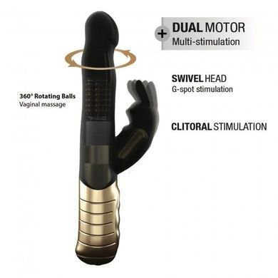 Вибратор-кролик Dorcel Baby Rabbit Gold 2.0 с жемчужным массажем - фото