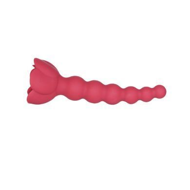 Анальний ланцюжок з трояндою та вібропулею Lux Active Champion Rose - фото