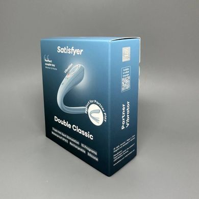 Satisfyer Partner Double Classic Light Blue - вібратор для пар блакитний - фото