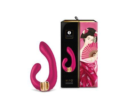 Вібратор-кролик гнучкий Shunga - Miyo Intimate Massager Rasberry - фото