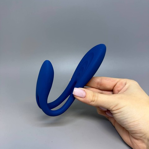 Satisfyer Elastic Game - мультивибратор Dark Blue - фото