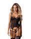 Эротический корсет Obsessive Arrowel Black corset S/M черный