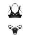 Еротичний комплект з доступом Obsessive Keira Lise 2-pcs crotchless set S/M - фото товару