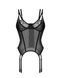 Эротический корсет Obsessive Arrowel Black corset S/M черный