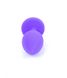 Анальная пробка фиолетовая со стразом Boss (2,7 см) - фото товара