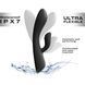 Dorcel FLEXI RABBIT BLACK - вібратор кролик з підігрівом чорний  - фото товару