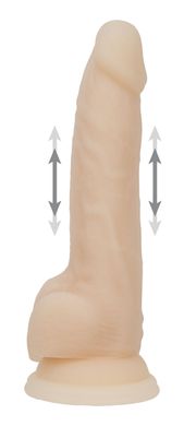 Фаллоимитатор ADDICTION Naked 9" Thrusting Dildo with Remote Vanilla (22,9 см) - фото