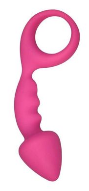 Анальная пробка Alive Budy Pink со стимулирующей ножкой (2,5 см) - фото