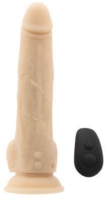 Фаллоимитатор с пульсацией ADDICTION Naked Thrusting Dildo with Remote Dominic 9&Prime; Vanilla (22,9 см) - фото