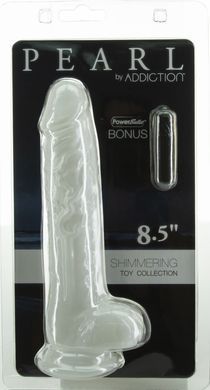Фалоімітатор Addiction Pearl 8.5" Dildo with Balls (21,6 см) - фото