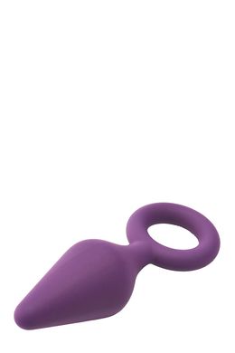 Анальная пробка с кольцом Dream Toys FLIRTS PULL PLUG MEDIUM PURPLE (3,4 см) - фото