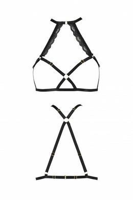 Портупея зі стреп Passion Exclusive LORRY BRA black S/M
