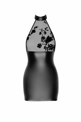 Сукня Noir Handmade F311 Eros mini halter dress of flocked mesh and wetlook S