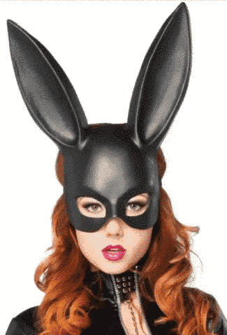 Маска кролика Leg Avenue Masquerade Rabbit Mask Black черная