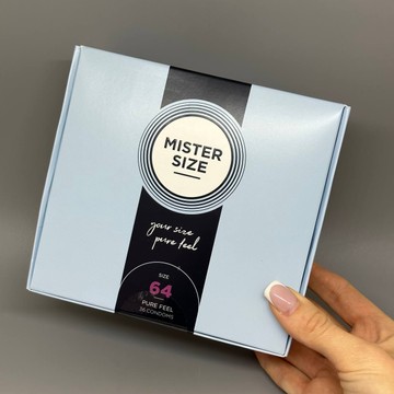 Презервативи Mister Size pure feel 64 (36 шт.) - фото