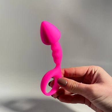 Анальна пробка Alive Budy Pink із стимулюючою ніжкою (2,5 см) - фото