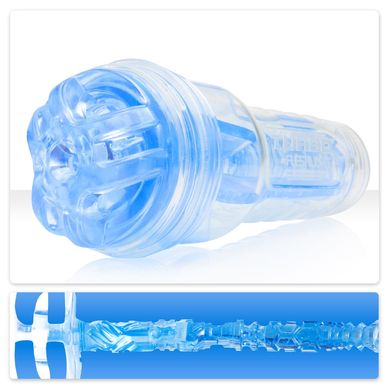 Прозрачный мастурбатор Fleshlight Turbo Blue Ice ignition - фото