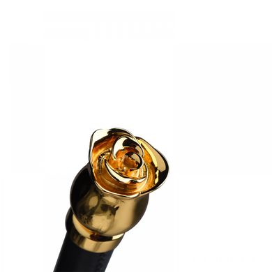 М'який шкіряний хлист з бутоном троянди на рукоятці UPKO Soft Whip - фото