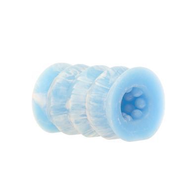 Наскрізний мастурбатор з 2 рельєфами ADDICTION Silicone Reversible Stroker Glow in the Dark - фото