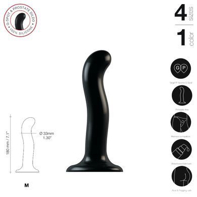 Насадка для страпона Strap-On-Me P&G-Spot Dildo M (длина 18 см, диаметр 3,3 см) - фото