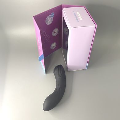Satisfyer Curvy Trinity 4 - вакуумний вібратор Black - фото