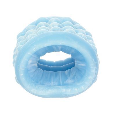 Наскрізний мастурбатор з 2 рельєфами ADDICTION Silicone Reversible Stroker Glow in the Dark - фото