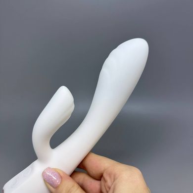 Dorcel FLEXI RABBIT WHITE - вібратор кролик з підігрівом білий - фото
