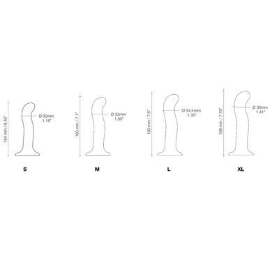 Насадка для страпона Strap-On-Me P&G-Spot Dildo M (длина 18 см, диаметр 3,3 см) - фото
