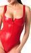 Сексуальне боді Noir Handmade F352 Red powerwetlook body S