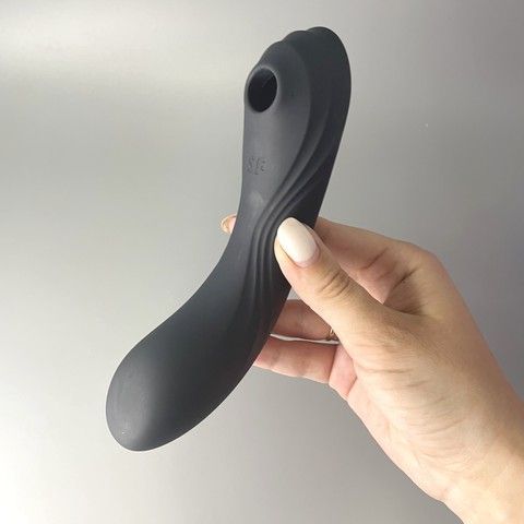 Satisfyer Curvy Trinity 4 - вакуумний вібратор Black - фото