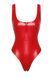 Сексуальне боді Noir Handmade F352 Red powerwetlook body S