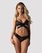Эротический комплект Obsessive Blomentis 2-pcs set XS/S черный - фото товара