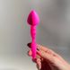 Анальная пробка Alive Budy Pink со стимулирующей ножкой (2,5 см) - фото товара