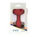 Силиконовая анальная пробка (2,8 см) с розой и вибропулей Lux Active Red Rose Silicone Anal Plug - фото товара
