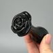 Стеклянная анальная пробка в форме розы NS Novelties CRYSTAL ROSE BLACK (3 см) - фото товара