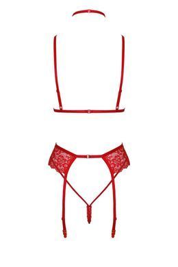 Еротичний комплект Noir Handmade Kissable Bondage Kiss Set Red S/M - фото