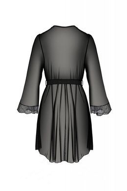 Эротический пеньюар Passion AMBERLY PEIGNOIR black 6XL/7XL
