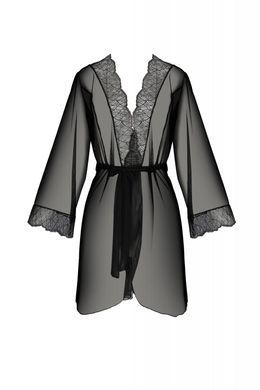 Эротический пеньюар Passion AMBERLY PEIGNOIR black 6XL/7XL