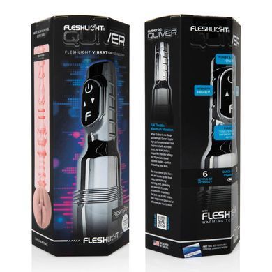 Мастурбатор с вибрацией и подогревом Fleshlight Pink Quiver - фото